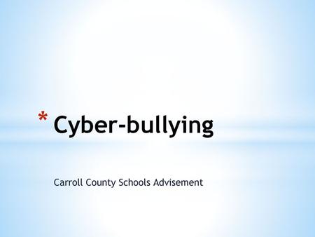 Carroll County Schools Advisement