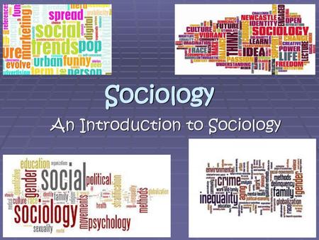 An Introduction to Sociology