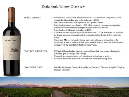 Doña Paula Winery Overview