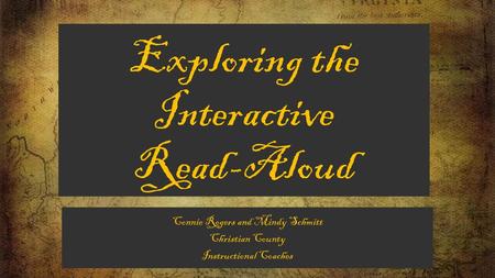 Exploring the Interactive Read-Aloud