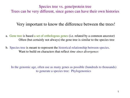 Very important to know the difference between the trees!