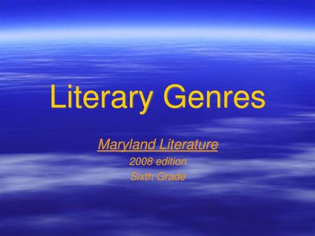 Maryland Literature 2008 edition Sixth Grade