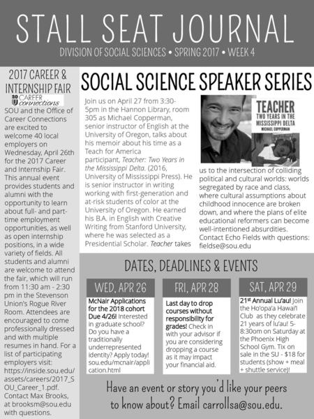 SOCIAL SCIENCE SPEAKER SERIES