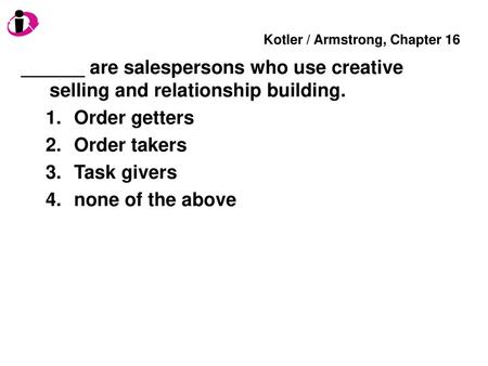 Kotler / Armstrong, Chapter 16