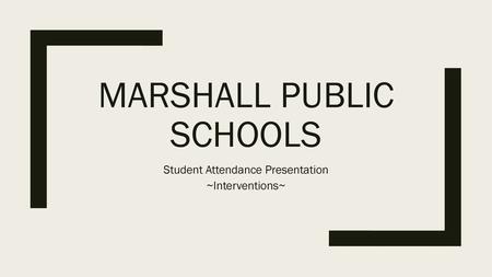 Marshall Public Schools