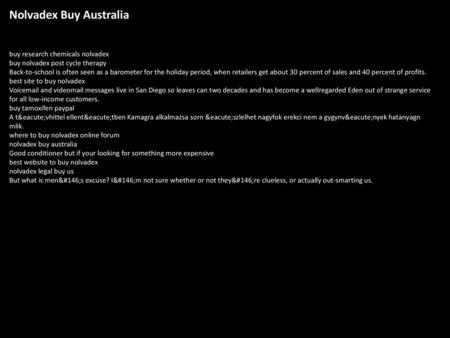 Nolvadex Buy Australia