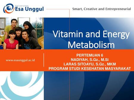 Vitamin and Energy Metabolism