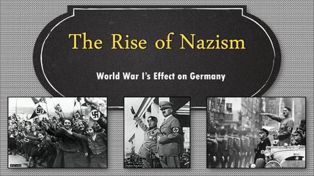 World War I’s Effect on Germany