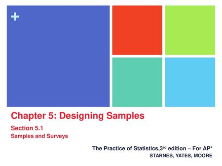 The Practice of Statistics,3rd edition – For AP* STARNES, YATES, MOORE