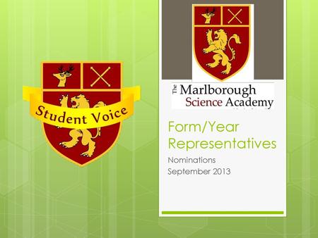 Form/Year Representatives