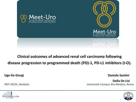 Clinical outcomes of advanced renal cell carcinoma following