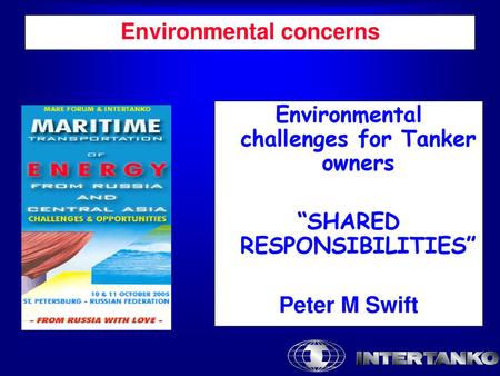 Environmental concerns