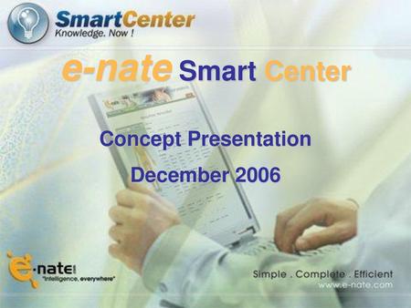 Concept Presentation December 2006