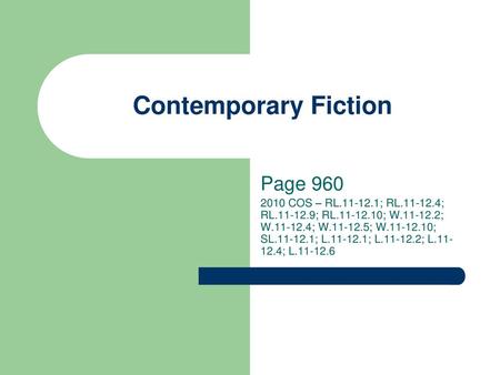 Contemporary Fiction Page 960