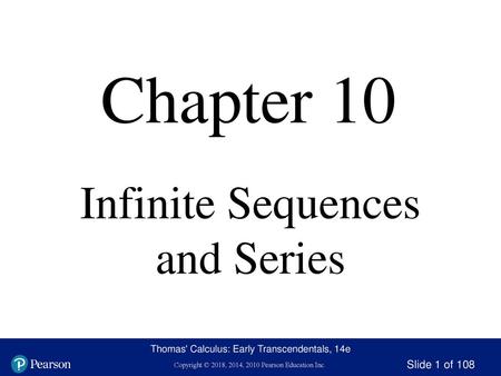 Infinite Sequences and Series