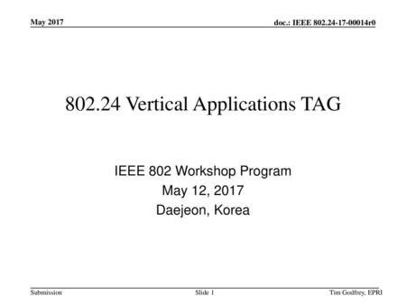 Vertical Applications TAG