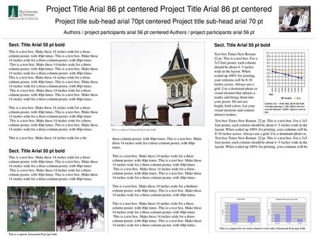 Project Title Arial 86 pt centered Project Title Arial 86 pt centered