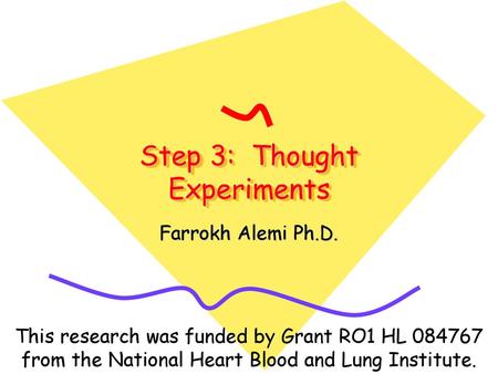 Step 3: Thought Experiments