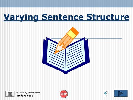 Varying Sentence Structure