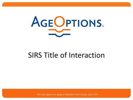 SIRS Title of Interaction