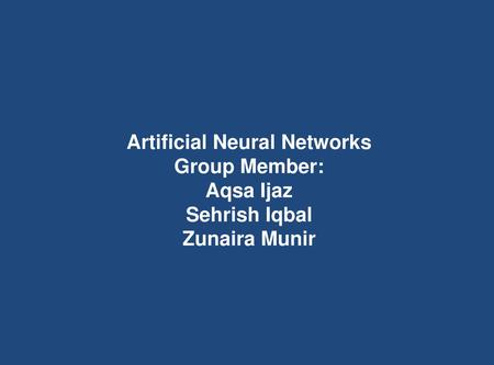 What is an ANN ? The inventor of the first neuro computer, Dr. Robert defines a neural network as,A human brain like system consisting of a large number.