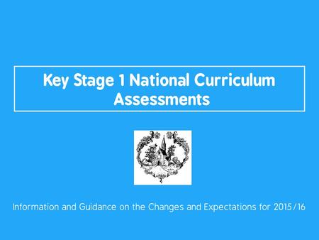 Key Stage 1 National Curriculum