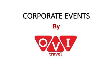 CORPORATE EVENTS By.