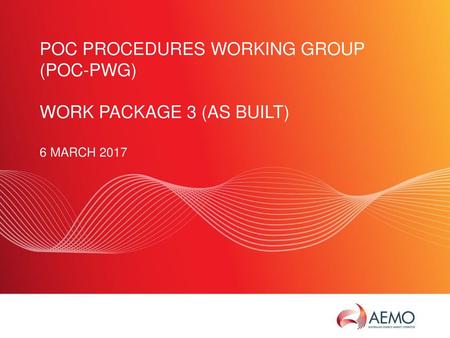 POC Procedures Working Group (POC-PWG) Work package 3 (As Built)