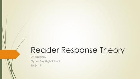 Reader Response Theory