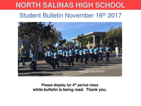 NORTH SALINAS HIGH SCHOOL