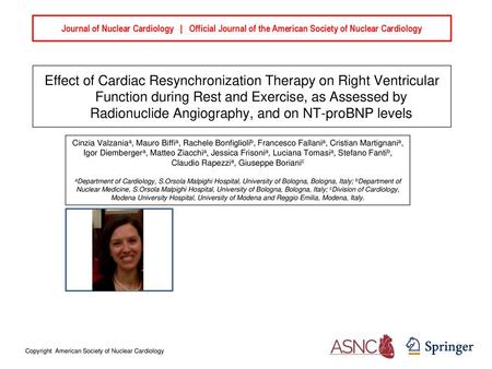 Journal of Nuclear Cardiology | Official Journal of the American Society of Nuclear Cardiology Effect of Cardiac Resynchronization Therapy on Right.