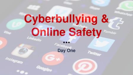 Cyberbullying & Online Safety