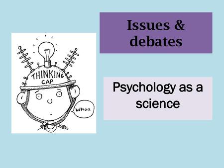 Psychology as a science