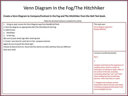 Venn Diagram In the Fog/The Hitchhiker