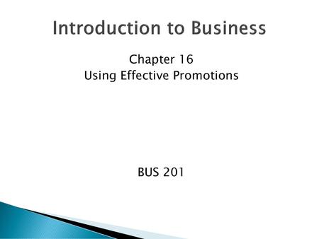 Introduction to Business