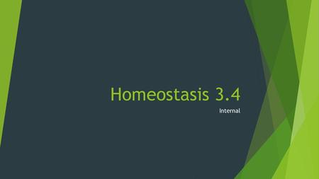 Homeostasis 3.4 Internal.