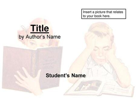 Title by Author’s Name Student’s Name