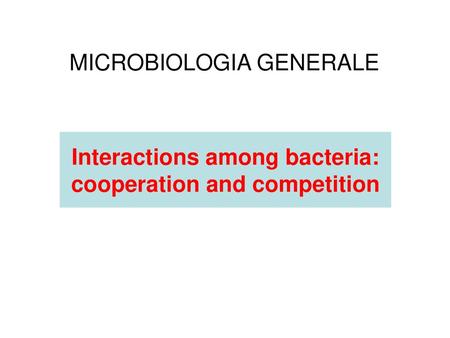 MICROBIOLOGIA GENERALE