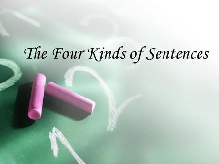 The Four Kinds of Sentences