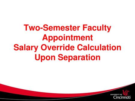 Determine Date of Separation