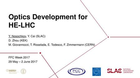 Optics Development for HE-LHC