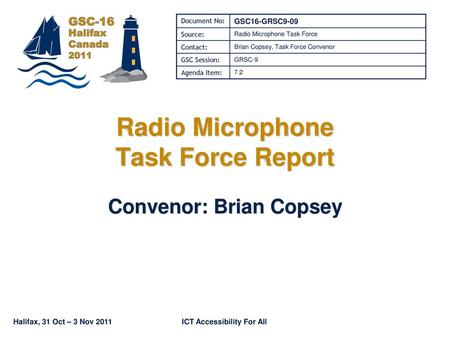 Radio Microphone Task Force Report