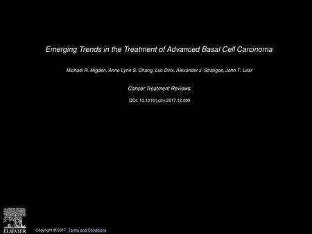 Emerging Trends in the Treatment of Advanced Basal Cell Carcinoma