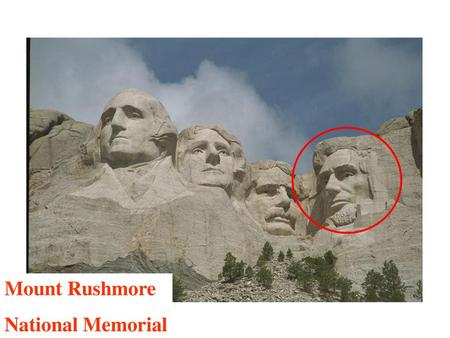 Mount Rushmore National Memorial.