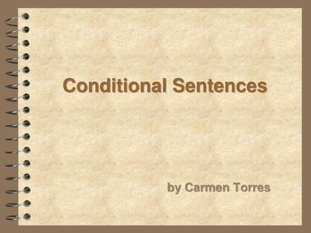 Conditional Sentences