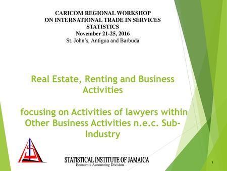 CARICOM REGIONAL WORKSHOP