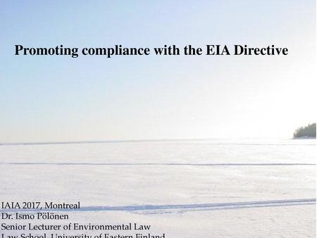 Promoting compliance with the EIA Directive