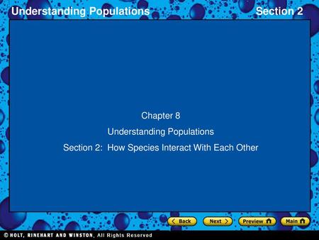 Understanding Populations