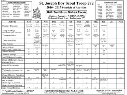 St. Joseph Boy Scout Troop 272