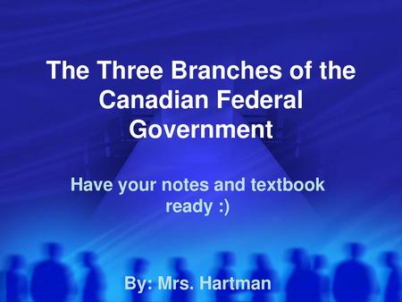 The Three Branches of the Canadian Federal Government